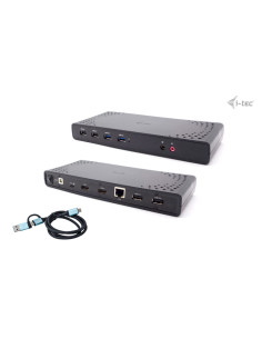 i-tec USB 3.0 / USB-C / Thunderbolt Dual Display Docking Station + Power Delivery 100W