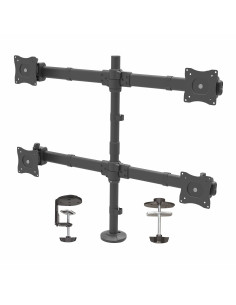 StarTech.com Braccio Articolato da Scrivania per 4 Monitor - Supporto per 4 Schermi VESA fino a 27" - Struttura in Accaio