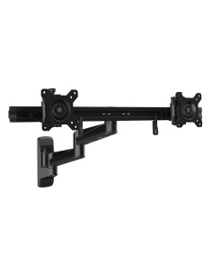 StarTech.com Braccio Articolato VESA da Parete per 2 Schermi - Supporto per Monitor da 15" a 24" - Acciaio