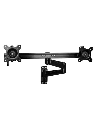 StarTech.com Braccio Articolato VESA da Parete per 2 Schermi - Supporto per Monitor da 15" a 24" - Acciaio
