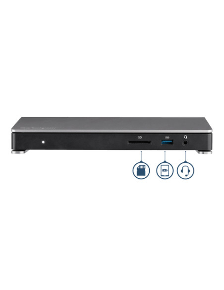 StarTech.com Dock Thunderbolt 3 con lettore SD per doppio schermo - Dual 4K @ 60hz - 6x porte USB 3.0