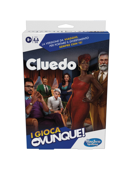 Cluedo , I Gioca Ovunque, gioco dagli 8 anni in su, gioco portatile per 3-6 giocatori, gioco da viaggio