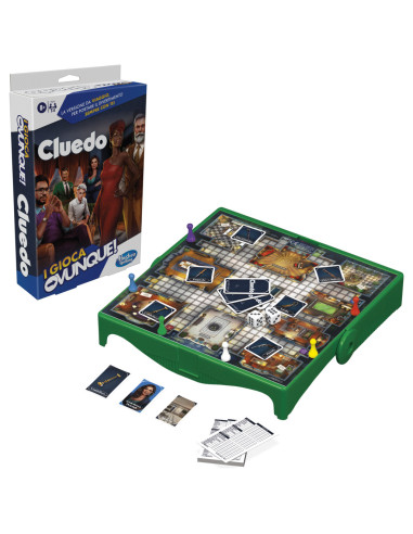 Cluedo , I Gioca Ovunque, gioco dagli 8 anni in su, gioco portatile per 3-6 giocatori, gioco da viaggio