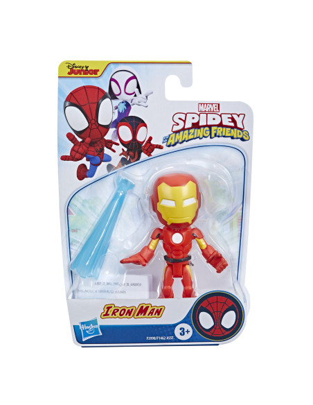 Marvel Spidey e I Suoi Fantastici Amici, Iron Man, action figure da 10 cm, giocattolo per età prescolare con accessorio, dai 3 