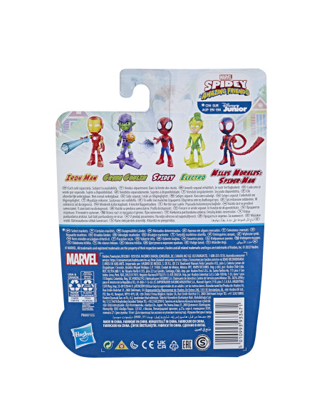 Marvel Spidey e I Suoi Fantastici Amici, Iron Man, action figure da 10 cm, giocattolo per età prescolare con accessorio, dai 3 