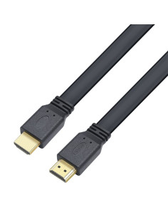 Techly Cavo HDMI 2.0 High Speed con Ethernet A/A M/M Piatto 0.5m