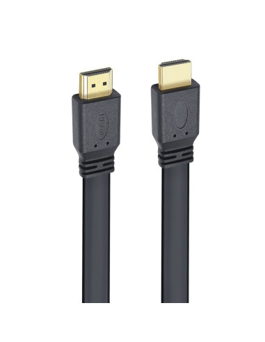 Techly Cavo HDMI 2.0 High Speed con Ethernet A/A M/M Piatto 0.5m