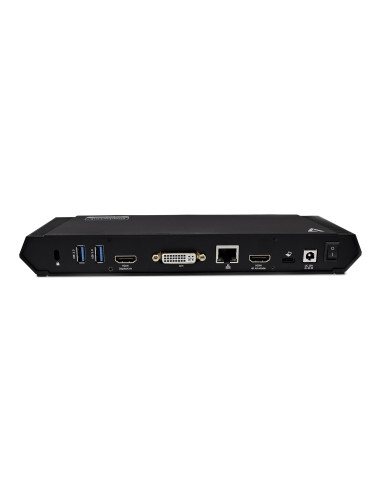 V7 DOCKUSBC replicatore di porte e docking station per laptop USB 3.2 Gen 1 (3.1 Gen 1) Type-A Nero