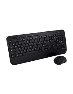 V7 Tastiera full-size/poggiapolsi QWERTY italiano CKW300IT, nero