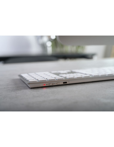 CHERRY KW 9100 SLIM FOR MAC tastiera Universale USB + Bluetooth QWERTZ Tedesco Argento