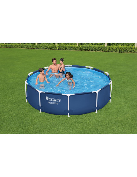 Bestway Steel Pro 56677 / 23 piscina fuori terra Piscina con bordi Piscina rotonda 4678 L Blu