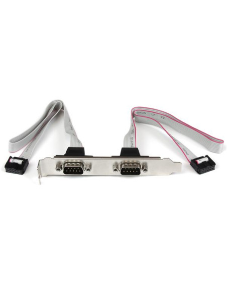 StarTech.com Staffa porta seriale DB9 16" a 2 porte a header a 10 pin
