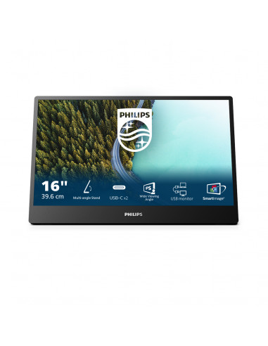 Philips 3000 series 16B1P3302D/00 Monitor PC 39,6 cm (15.6") 1920 x 1080 Pixel Full HD LED Nero