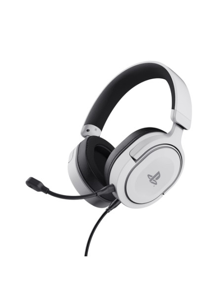 Trust GXT 498 Forta Auricolare Cablato A Padiglione Gaming Nero, Bianco
