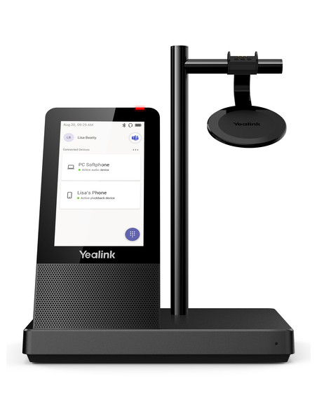 Yealink WH66 Dual Teams Sistema di audioconferenza personale Wireless A Padiglione Ufficio USB tipo A Bluetooth Base di ricarica