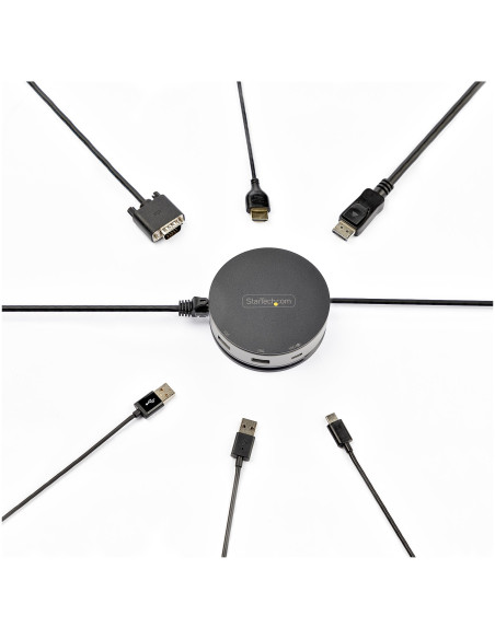 StarTech.com Adattatore multiporta USB-C - Mini Docking station USB Tipo C a HDMI/ Displayport 4K 60Hz o VGA - 75W Power Deliver