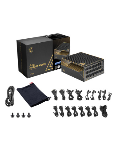 MSI MEG Ai1600T PCIE5 alimentatore per computer 1600 W 24-pin ATX ATX Nero