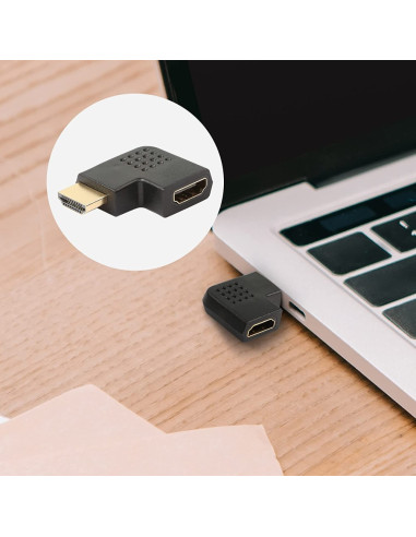 Techly Adattatore HDMI Maschio / Femmina Angolato 90° (IADAP HDMI-R)