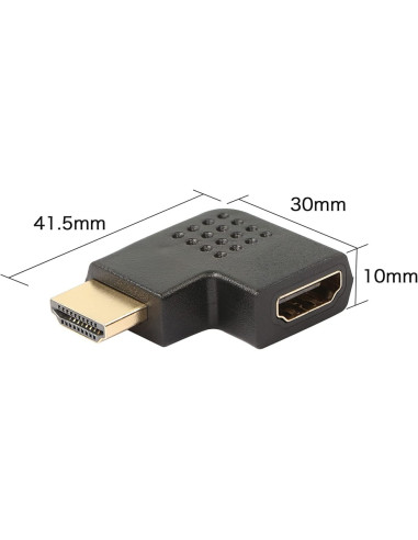 Techly Adattatore HDMI Maschio / Femmina Angolato 90° (IADAP HDMI-R)