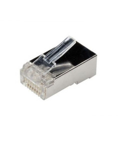 PLUG RJ45 RETE CAT.6 FTP TRANSPARET CONF. 10PCS ADJ