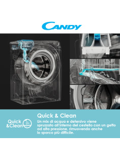 Candy Smart Inverter CSTSG47TMVE/1-11 lavatrice Caricamento dall'alto 7 kg 1400 Giri/min Bianco 2