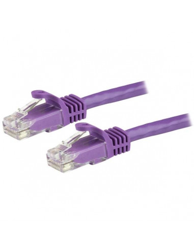 StarTech.com Cavo patch CAT6 da 7,5 m - Filo di rame al 100% - Connettore antistrappo - Viola