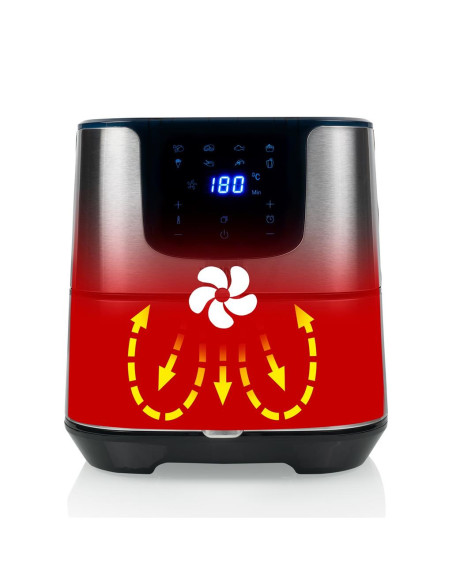 Princess 182060 Singolo 5,5 L Indipendente 1700 W Friggitrice ad aria calda Argento