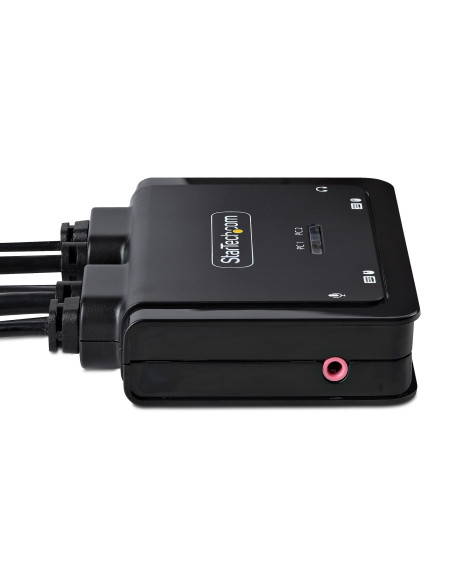 StarTech.com C2-D46-UC2-CBL-KVM switch per keyboard-video-mouse (kvm) Nero