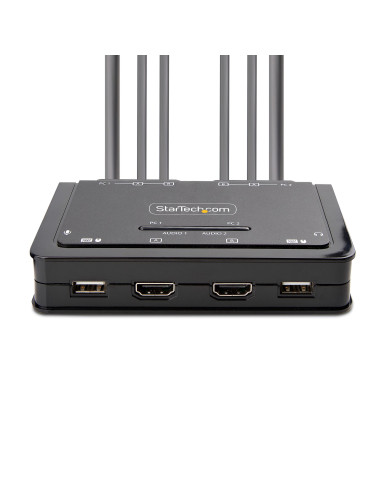 StarTech.com C2-DH46-UA2-CBL-KVM switch per keyboard-video-mouse (kvm) Nero