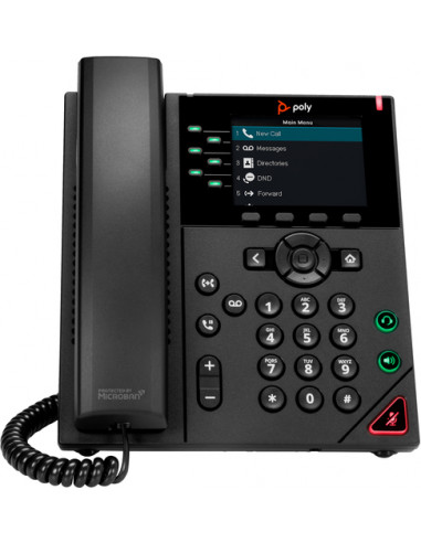 POLY Telefono IP VVX 350 a 6 linee abilitato per PoE