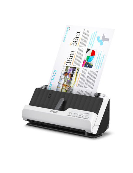 Epson DS-C330 Scanner con ADF + alimentatore di fogli 600 x 600 DPI A4 Nero, Bianco