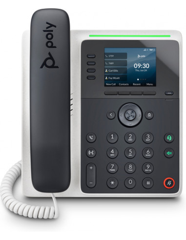 POLY Telefono IP Edge E220 abilitato per PoE