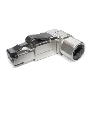 PLUG RJ45S CAT.6A 90° METALLO