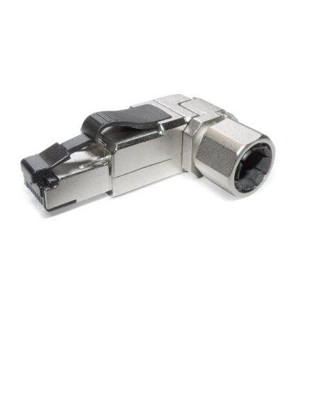 PLUG RJ45S CAT.6A 90° METALLO