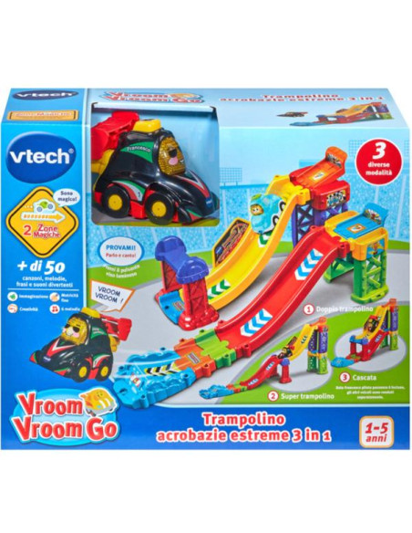 VROOM GO - TRAMPOLINO 3IN1