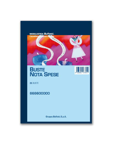 CF10BLOCCO 25 BUSTE NOTA SPES 23X16