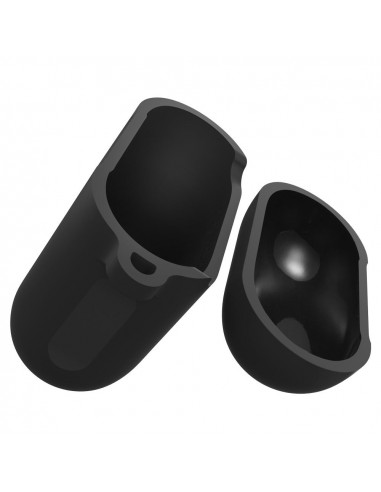 CUSTODIA SILICONE FIT AIRPODS BLACK