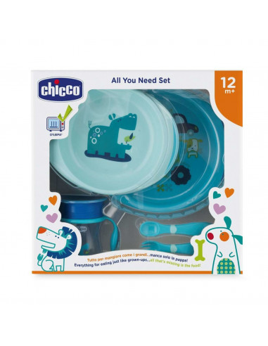 Chicco 00016201200000 servizio da tavola per bambino Piatto per bambini