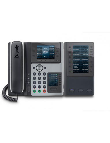 POLY Telefono IP Edge E400 abilitato per PoE