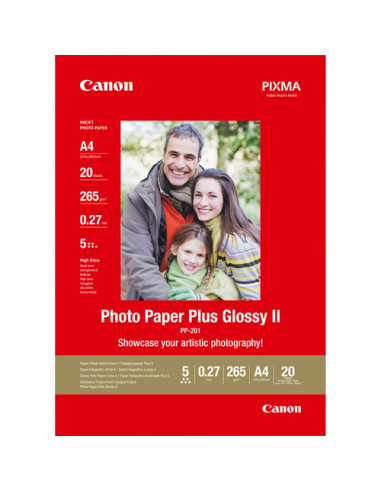 Canon carta fotografica Plus Glossy II PP-201 A4 - 20 fogli