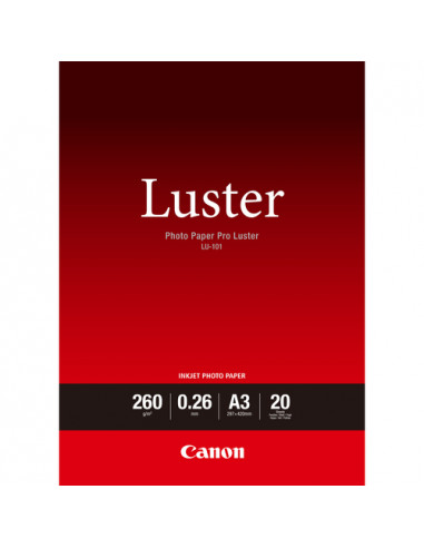 Canon Carta fotografica Luster PRO LU-101 A3 - 20 fogli
