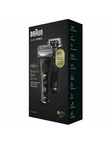 Braun Series 9 Pro+ 9510s Wet & Dry Rasoio Trimmer Nero