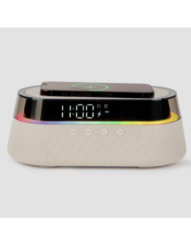 SPEAKER BLUETOOTH 15W LAMPA RGB BE DUDUU COSMO BEIGE X PC/SMARTPHONE