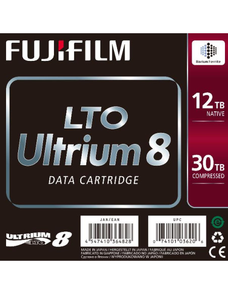 LTO 8 ULTRIUM 12TB NATIVI 30TB COMP