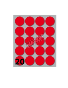 CONF10 BUSTE ETICH 8 ROSSE  DIAM27