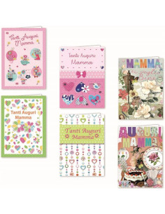 CF12 BIGLIETTI AUGURI MAMMA ASSORTI 2