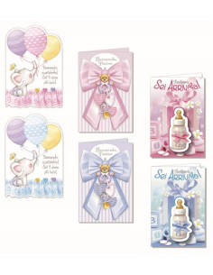 CF12 BIGLIETTI NASCITA ASSORTITI 2