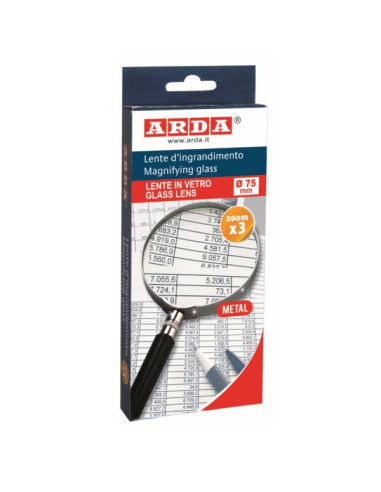 LENTE INGRANDIMENTO VETRO OTTICO 75