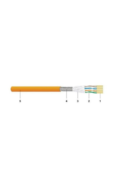 CAVO S/FTP CAT.7A CCA ARANCIO 1000M