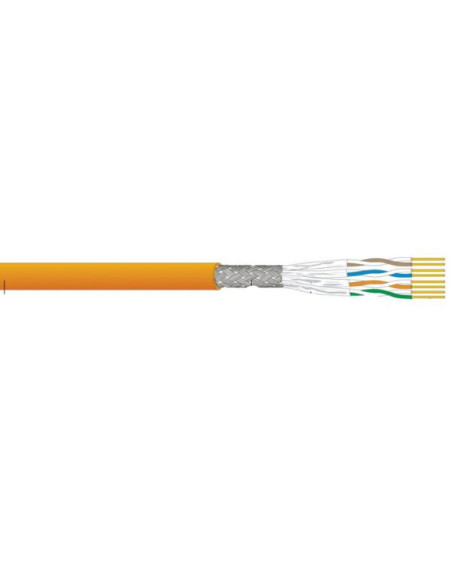 CAVO S/FTP CAT.6A CCA ARANCIO 500M